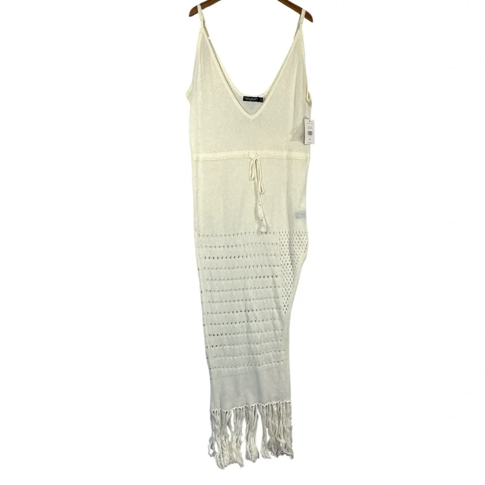 NWT Tabria Majors X FTF ‘The Cover Up' Crochet Dress in Natural Size 2/ 2X - Picture 6 of 11